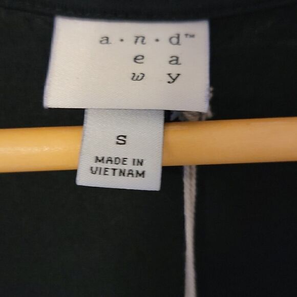 A New Day Black Wrap Dress Women's Size Small - Picture 4 of 7